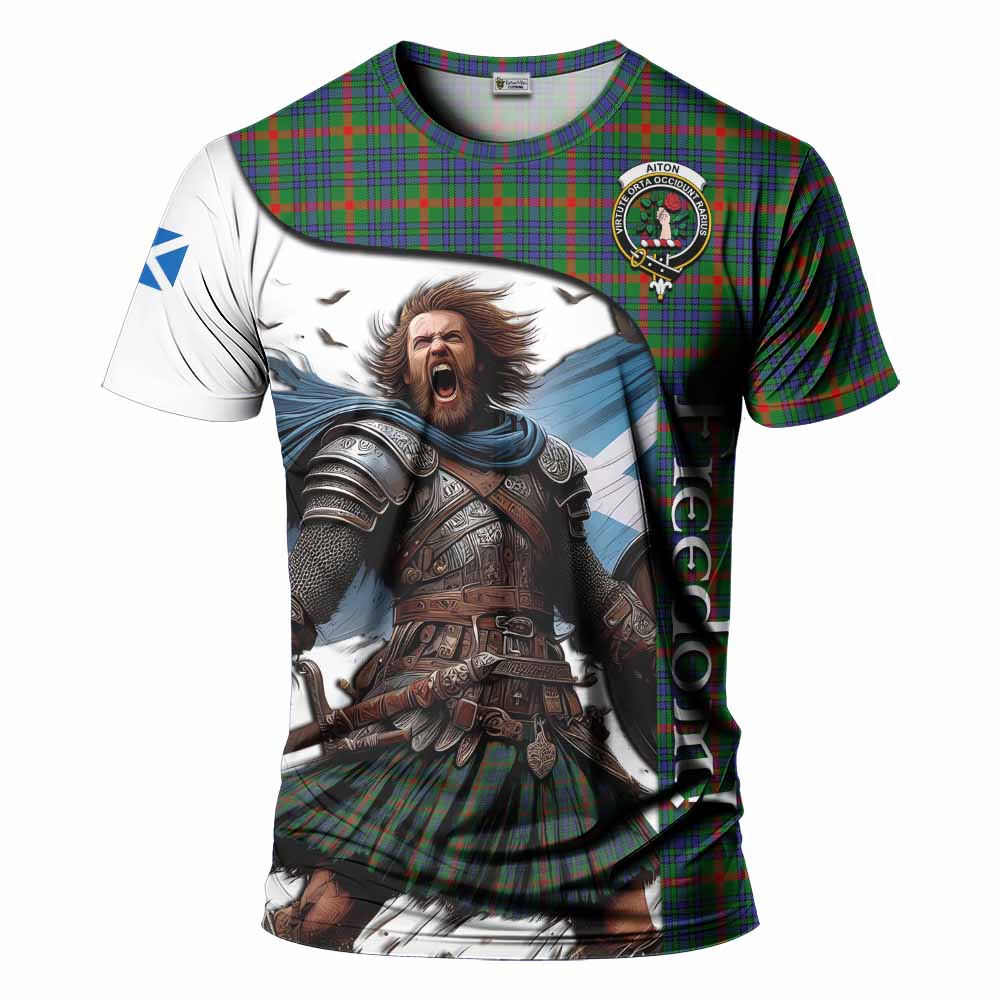 Aiton Crest Tartan T-Shirt Inspired by the Freedom of Scottish Warrior Kid's Shirt - Tartan Vibes Clothing