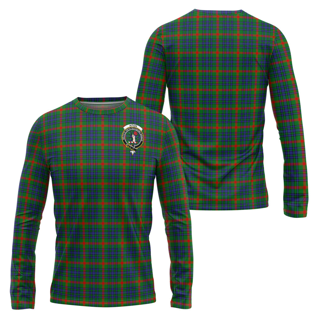 Aiton Tartan Long Sleeve T-Shirt with Family Crest Unisex - Tartanvibesclothing