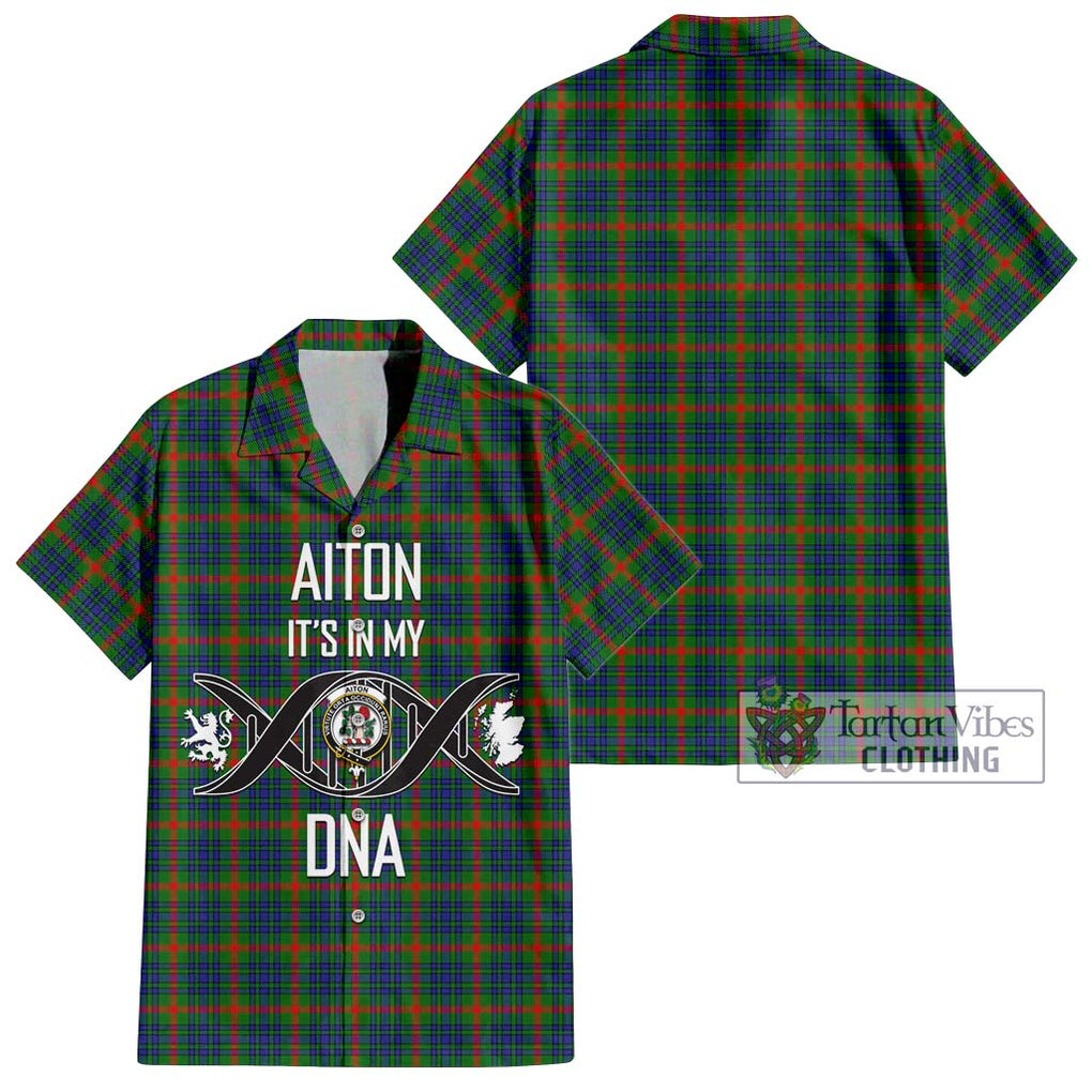 Aiton Tartan Hawaiian Shirt with Family Crest DNA In Me Style Kid - Tartan Vibes Clothing