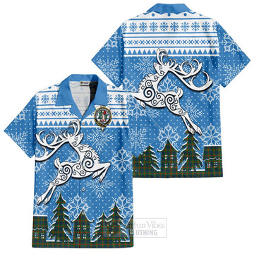 Aiton Clan Christmas Hawaiian Shirt Celtic Reindeer Style Kid - Tartan Vibes Clothing