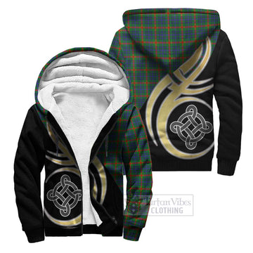 Aiton Tartan Sherpa Hoodie with Family Crest and Celtic Symbol Style Unisex S - Tartan Vibes Clothing