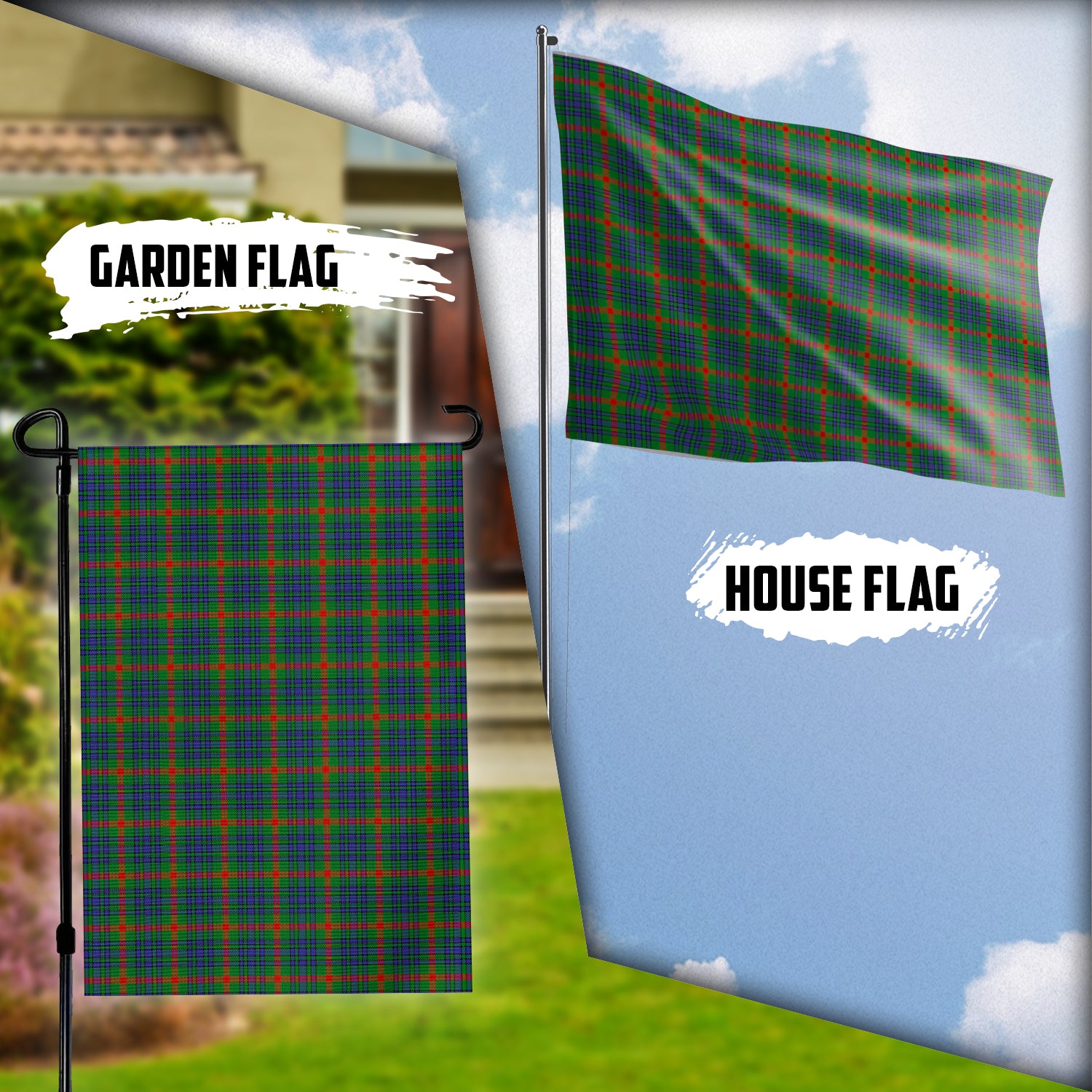 Aiton Tartan Flag Garden Flag (Vertical) - Tartanvibesclothing