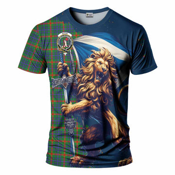 Aiton Tartan Family Crest T-Shirt with Scottish Majestic Lion Kid's Shirt - Tartan Vibes Clothing