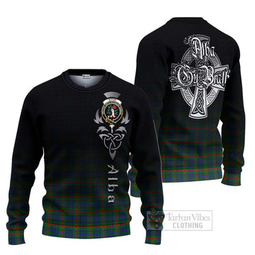 Aiton Tartan Ugly Sweater Featuring Alba Gu Brath Family Crest Celtic Inspired Unisex - Tartan Vibes Clothing