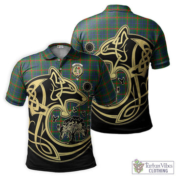 Aiton Tartan Polo Shirt with Family Crest Celtic Wolf Style Kid - Tartan Vibes Clothing