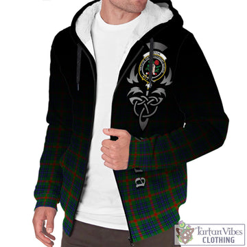 Aiton Tartan Sherpa Hoodie Featuring Alba Gu Brath Family Crest Celtic Inspired Unisex - Tartan Vibes Clothing
