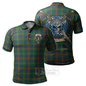 Aiton Tartan Polo Shirt with Family Crest Celtic Skull Style Kid - Tartan Vibes Clothing