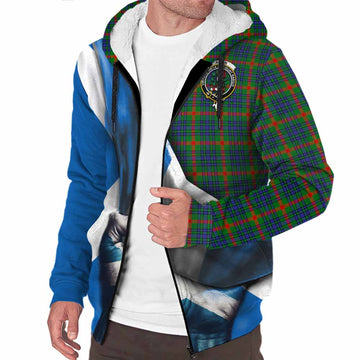 Aiton Tartan Sherpa Hoodie with Family Crest Scotland Patriotic Style Unisex S - Tartan Vibes Clothing