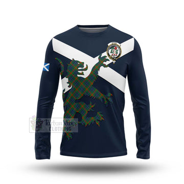 Aiton Tartan Lion Rampant Long Sleeve T-Shirt Proudly Display Your Heritage with Alba Gu Brath and Clan Name Unisex - Tartan Vibes Clothing