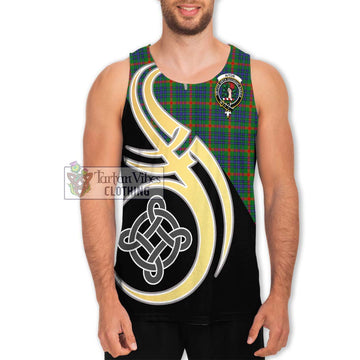 Aiton Tartan Men's Tank Top with Family Crest and Celtic Symbol Style Men - Tartan Vibes Clothing