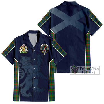 Aiton Tartan Hawaiian Shirt with Family Crest and Lion Rampant Vibes Sport Style Kid - Tartan Vibes Clothing