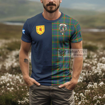Aiton Tartan T-Shirt Alba with Scottish Lion Royal Arm Half Style - Tartan Vibes Clothing