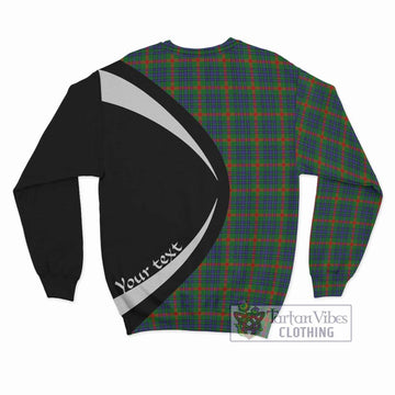 Aiton Tartan Sweatshirt with Family Crest Circle Style - Tartan Vibes Clothing