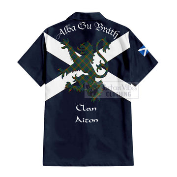Aiton Tartan Lion Rampant Hawaiian Shirt Proudly Display Your Heritage with Alba Gu Brath and Clan Name - Tartan Vibes Clothing