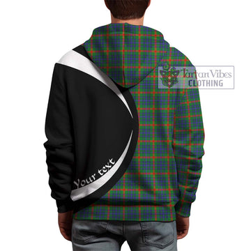 Aiton Tartan Hoodie with Family Crest Circle Style - Tartan Vibes Clothing
