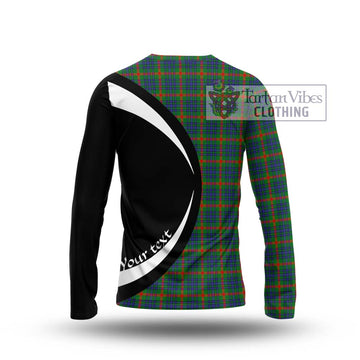 Aiton Tartan Long Sleeve T-Shirt with Family Crest Circle Style - Tartan Vibes Clothing