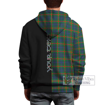 Aiton Tartan Hoodie with Family Crest and Half Of Me Style - Tartan Vibes Clothing