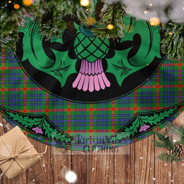 Aiton Tartan Christmas Tree Skirt Scottish Thistle Style - Tartan Vibes Clothing