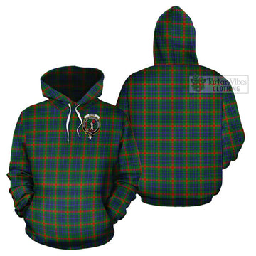Aiton Tartan Cotton Hoodie with Family Crest Pullover Hoodie - Tartan Vibes Clothing