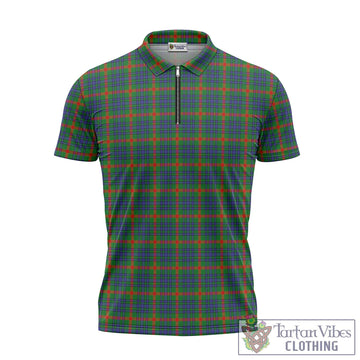 Aiton Tartan Zipper Polo Shirt - Tartan Vibes Clothing
