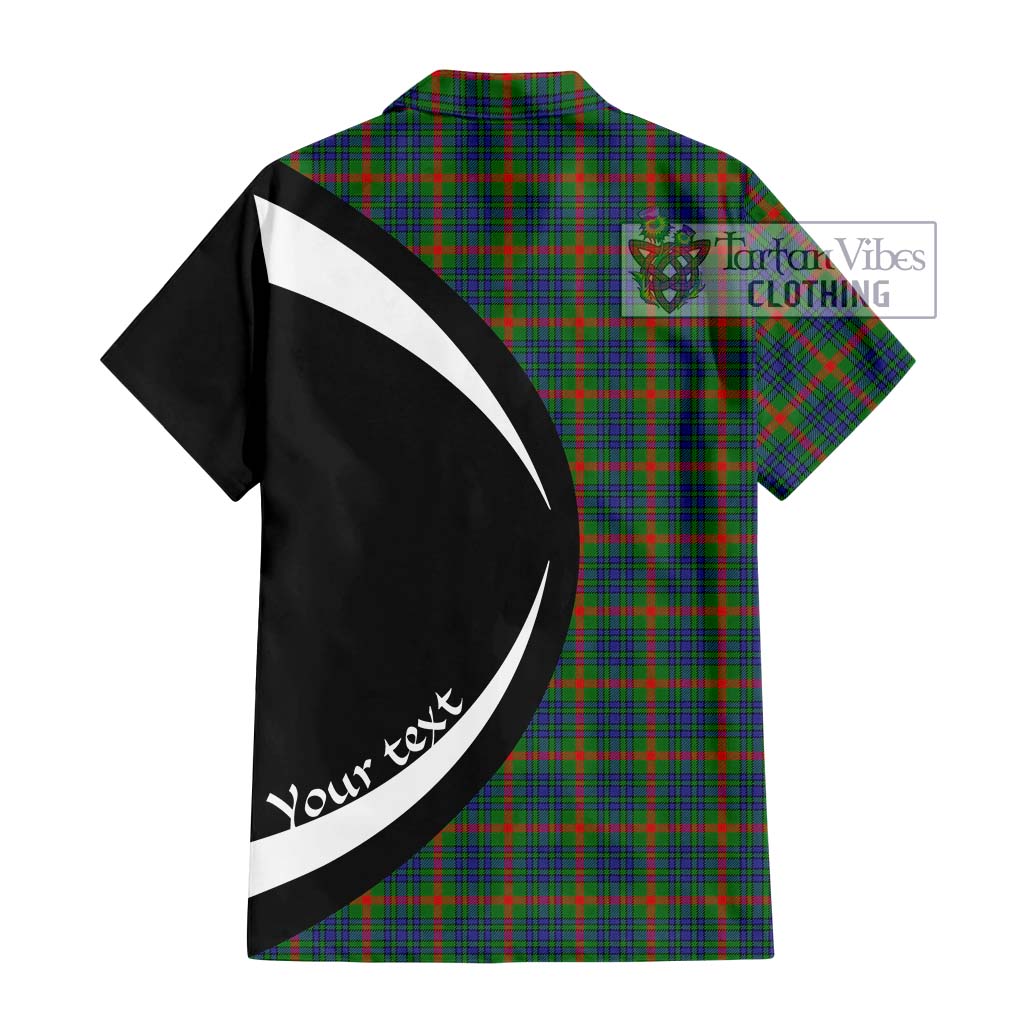Aiton Tartan Hawaiian Shirt with Family Crest Circle Style - Tartan Vibes Clothing