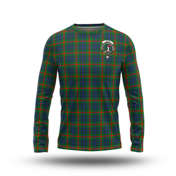Aiton Tartan Long Sleeve T-Shirt with Family Crest - Tartanvibesclothing