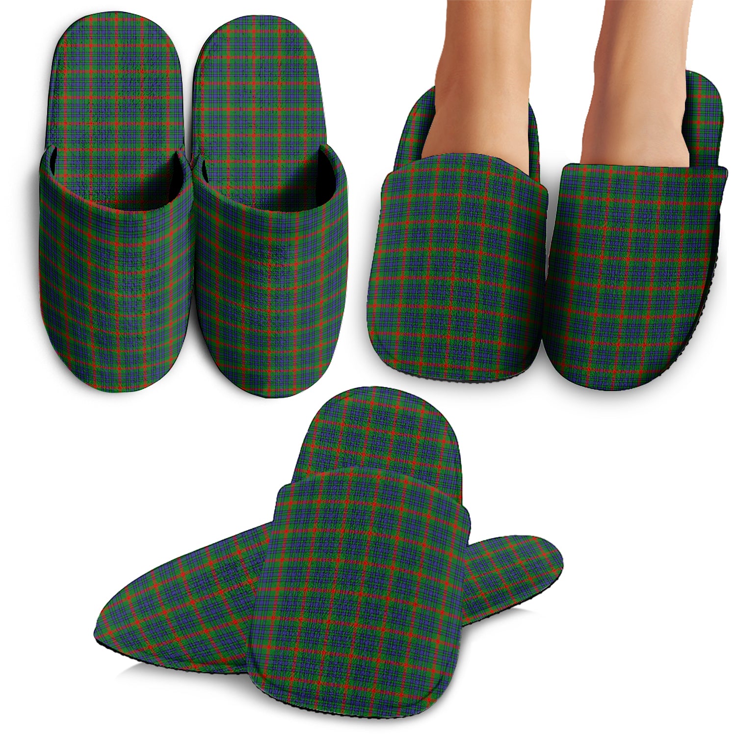 Aiton Tartan Home Slippers - Tartanvibesclothing