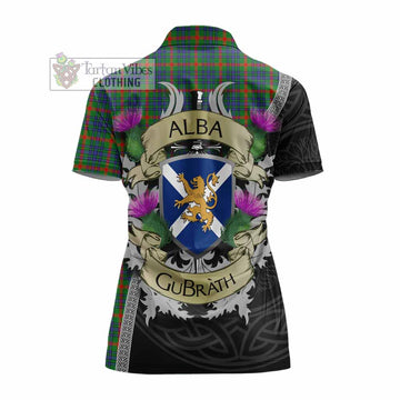 Aiton Tartan Family Crest Women's Polo Shirt Lion Rampant Royal Thistle Shield Celtic Inspired - Tartan Vibes Clothing