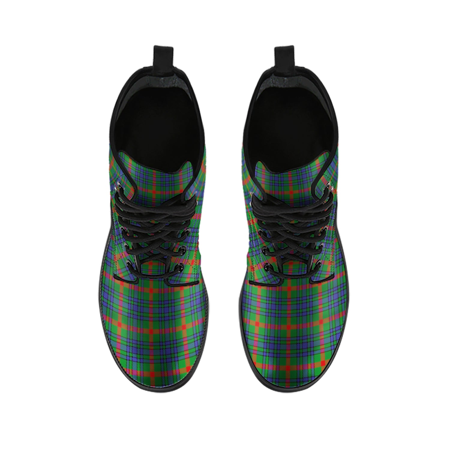 Aiton Tartan Leather Boots - Tartanvibesclothing