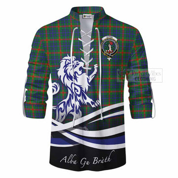 Aiton Tartan Ghillie Kilt Shirt with Alba Gu Brath Regal Lion Emblem - Tartan Vibes Clothing
