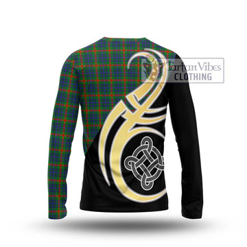 Aiton Tartan Long Sleeve T-Shirt with Family Crest and Celtic Symbol Style - Tartan Vibes Clothing