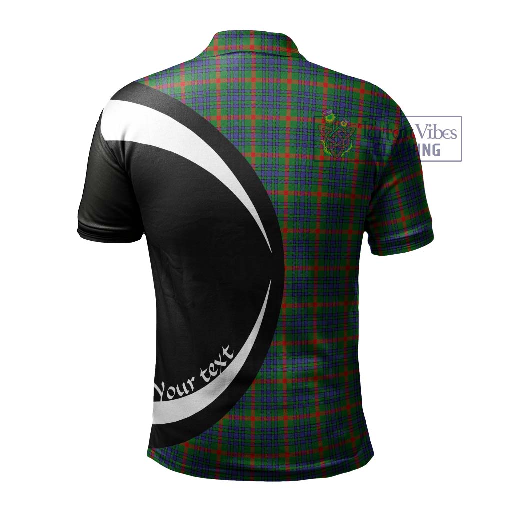 Aiton Tartan Men's Polo Shirt with Family Crest Circle Style - Tartan Vibes Clothing
