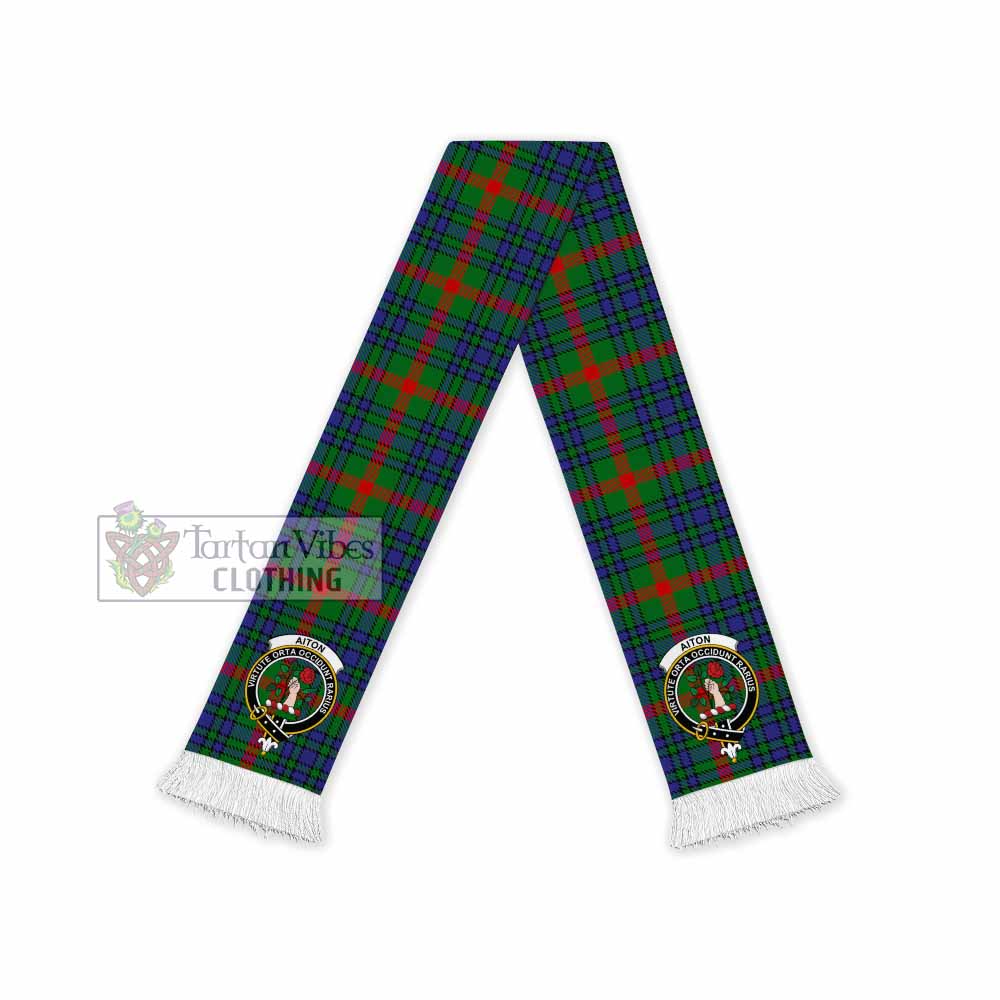 Tartan Vibes Clothing Aiton Tartan Ruffneck Scarf with Family Crest