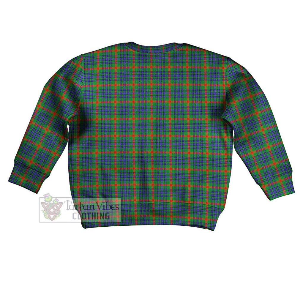 Tartan Vibes Clothing Aiton Tartan Kid Ugly Sweater with Family Crest