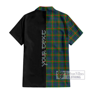 Aiton Tartan Hawaiian Shirt with Family Crest and Half Of Me Style - Tartan Vibes Clothing