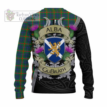 Aiton Tartan Family Crest Knitted Sweater Lion Rampant Royal Thistle Shield Celtic Inspired - Tartan Vibes Clothing