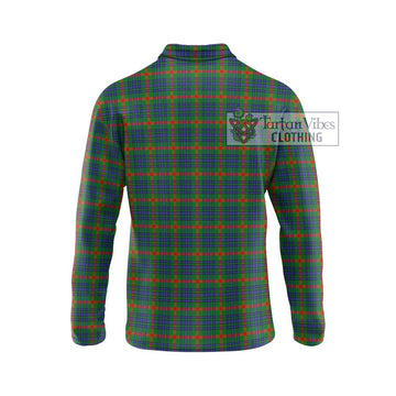 Aiton Tartan Long Sleeve Polo Shirt with Family Crest DNA In Me Style - Tartan Vibes Clothing