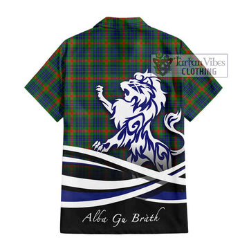 Aiton Tartan Hawaiian Shirt with Alba Gu Brath Regal Lion Emblem - Tartan Vibes Clothing