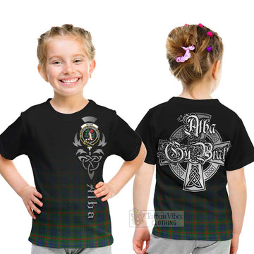 Aiton Tartan Kid T-Shirt Featuring Alba Gu Brath Family Crest Celtic Inspired - Tartan Vibes Clothing