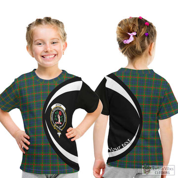 Aiton Tartan Kid T-Shirt with Family Crest Circle Style - Tartan Vibes Clothing
