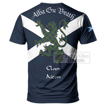 Aiton Tartan Lion Rampant T-Shirt Proudly Display Your Heritage with Alba Gu Brath and Clan Name - Tartan Vibes Clothing