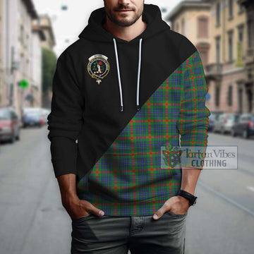 Aiton Tartan Hoodie with Family Crest and Military Logo Style - Tartan Vibes Clothing