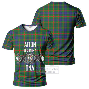 Aiton Tartan T-Shirt with Family Crest DNA In Me Style - Tartan Vibes Clothing