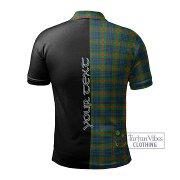 Aiton Tartan Polo Shirt with Family Crest and Half Of Me Style - Tartan Vibes Clothing