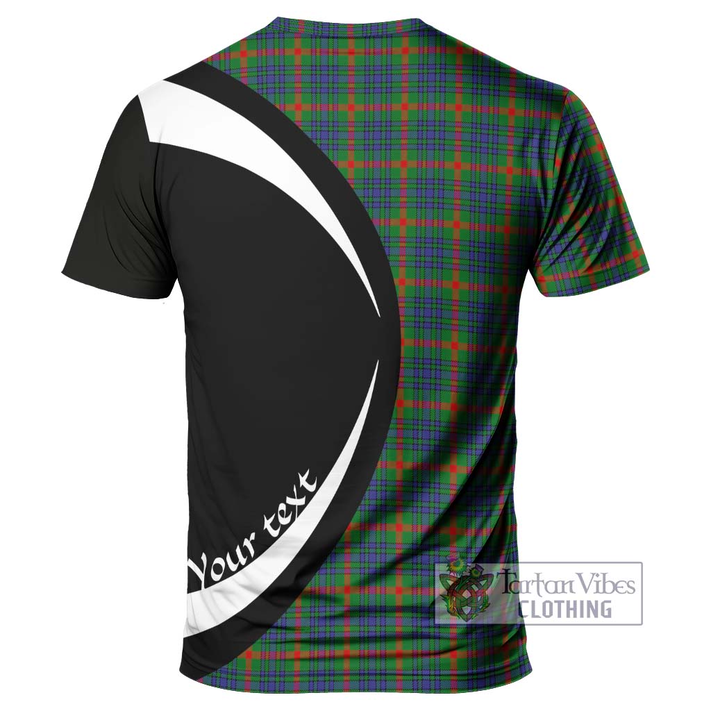 Aiton Tartan T-Shirt with Family Crest Circle Style - Tartan Vibes Clothing