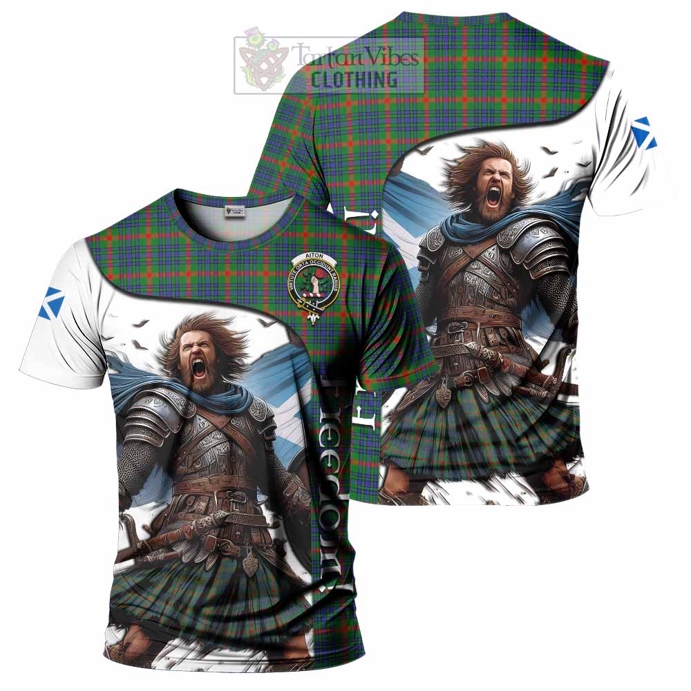 Aiton Crest Tartan T-Shirt Inspired by the Freedom of Scottish Warrior - Tartan Vibes Clothing