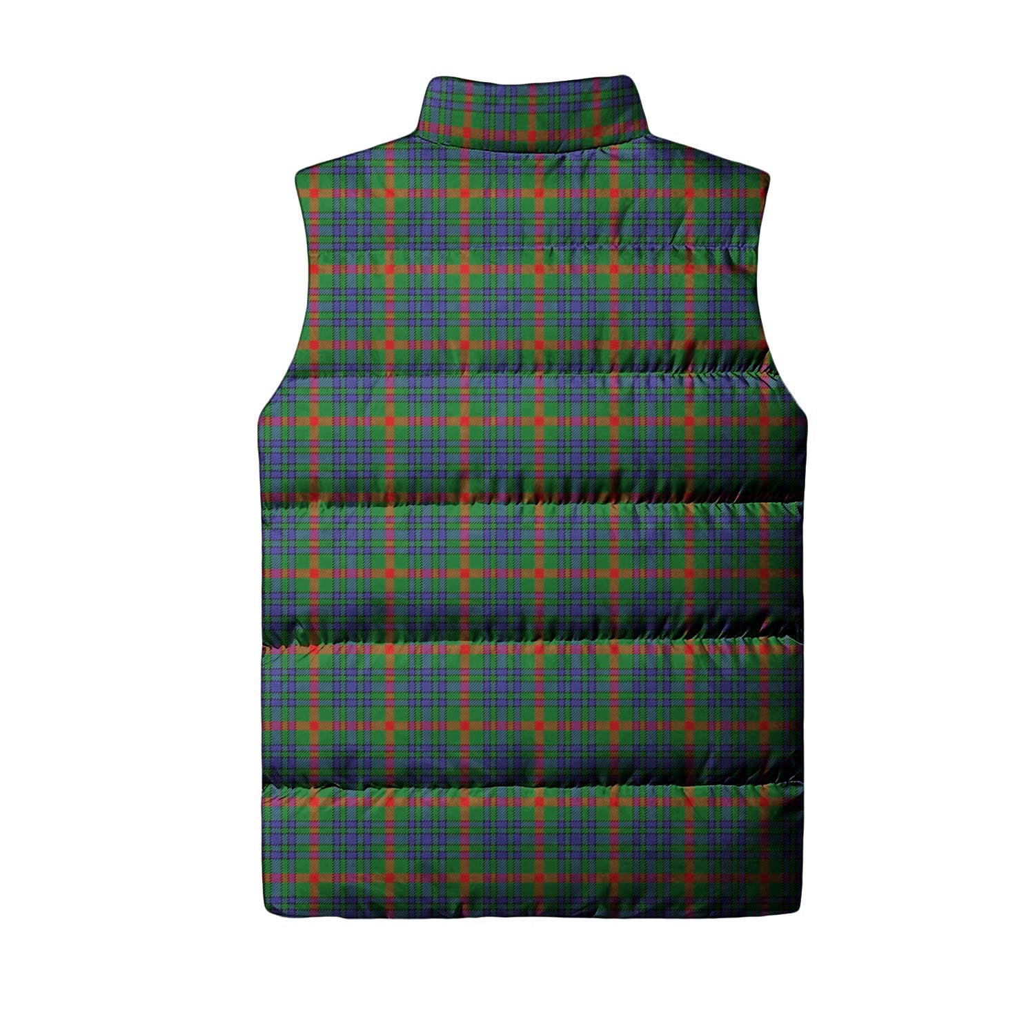 Aiton Tartan Sleeveless Puffer Jacket with Family Crest - Tartanvibesclothing