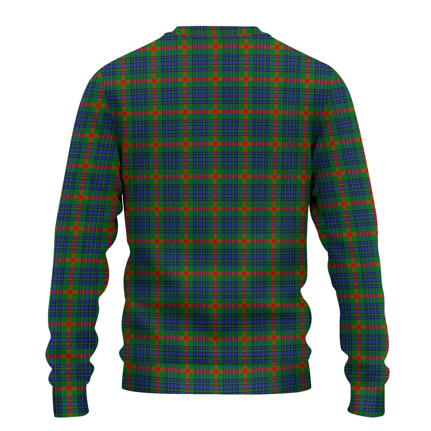 Aiton Tartan Knitted Sweater with Family Crest - Tartanvibesclothing