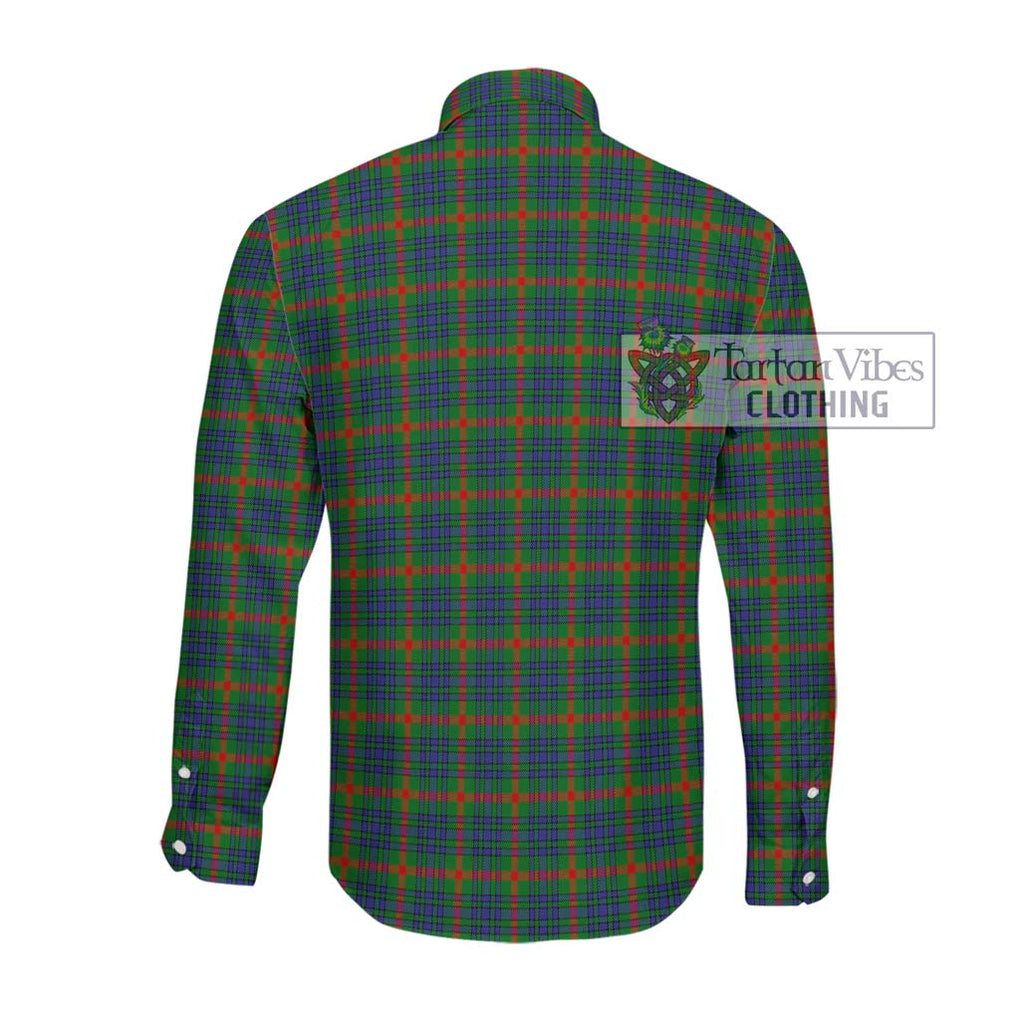 Aiton Tartan Long Sleeve Button Shirt with Family Crest DNA In Me Style - Tartanvibesclothing Shop