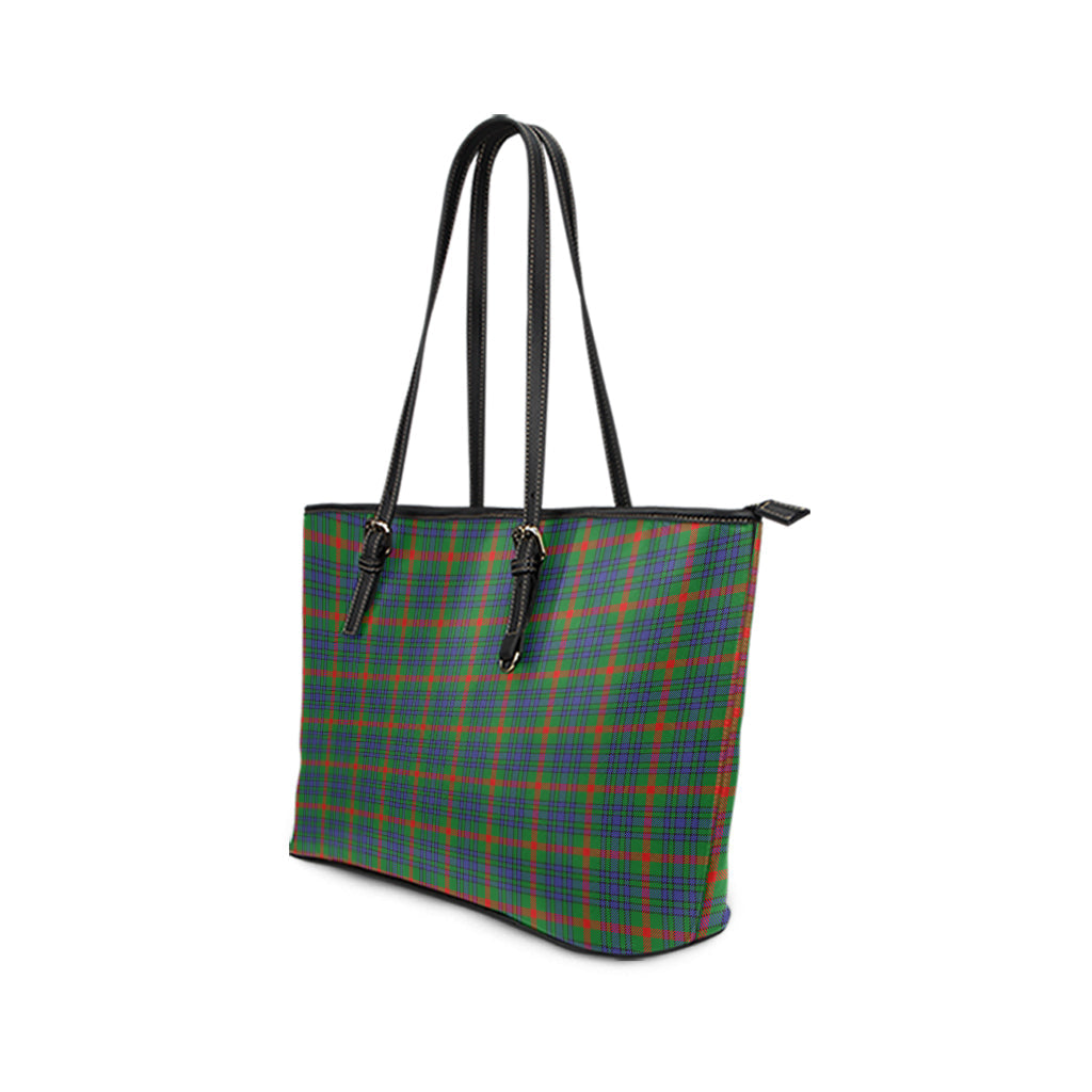 Aiton Tartan Leather Tote Bag - Tartan Vibes Clothing